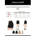 thumbnail image 2 of Made by Olivia Women's Casual Classic High Waist Fake Button Shorts Pant with Side Zipper, 2 of 6