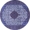 thumbnail image 1 of Ahgly Company Machine Washable Indoor Round Persian Blue Traditional Area Rugs, 3' Round, 1 of 4