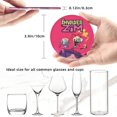 thumbnail image 5 of Invader Zim Round Coaster Set Of 6 Tabletop Protection Mats Leather Drink Cup Coasters Kitchen Coffee Decor, 5 of 8