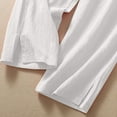 thumbnail image 3 of TRUBKH Womens Linen Pants Wide Leg Linen Pants Resort Trouser with Pocket Wide Leg Palazzo Pant Tall Sweatpants for Women Beach Baggy Trousers Pull On Pants Beach Pants for Women White M, 3 of 8