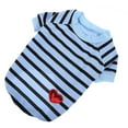 thumbnail image 7 of LOLIPPYY Dog Cotton Breathable Shirt Striped Dog T-shirt Puppy Outfit Pet Dog Shirt Size XL, 7 of 7