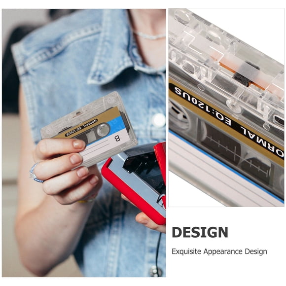 Raindrops 4Pcs Recordable Empty Cassette Tapes with Fine Craftsmanship for Home Recording Use