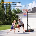 thumbnail image 6 of Toremore 29" Portable Basketball Hoop Outdoor, 3-7 FT Height Adjustable Basketball Goal System with Shatterproof Backboard for Kids/Teens in Backyard/Driveway/Indoor, 6 of 8