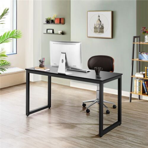 Details about   55/47/39 inch Home Office Modern Basic Gaming Computer Desk for Study/Gaming 