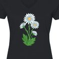 thumbnail image 4 of Inktastic Daisy Flower Women's V-Neck T-Shirt, 4 of 5