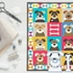 thumbnail image 5 of Juego de plantillas de cachorro fiel, regla de corte, acolchado, costura, artesanía, bordado, regalos creativos hechos a mano, 100 % madera, plegable y portátil, para dormitorio, 5 of 8