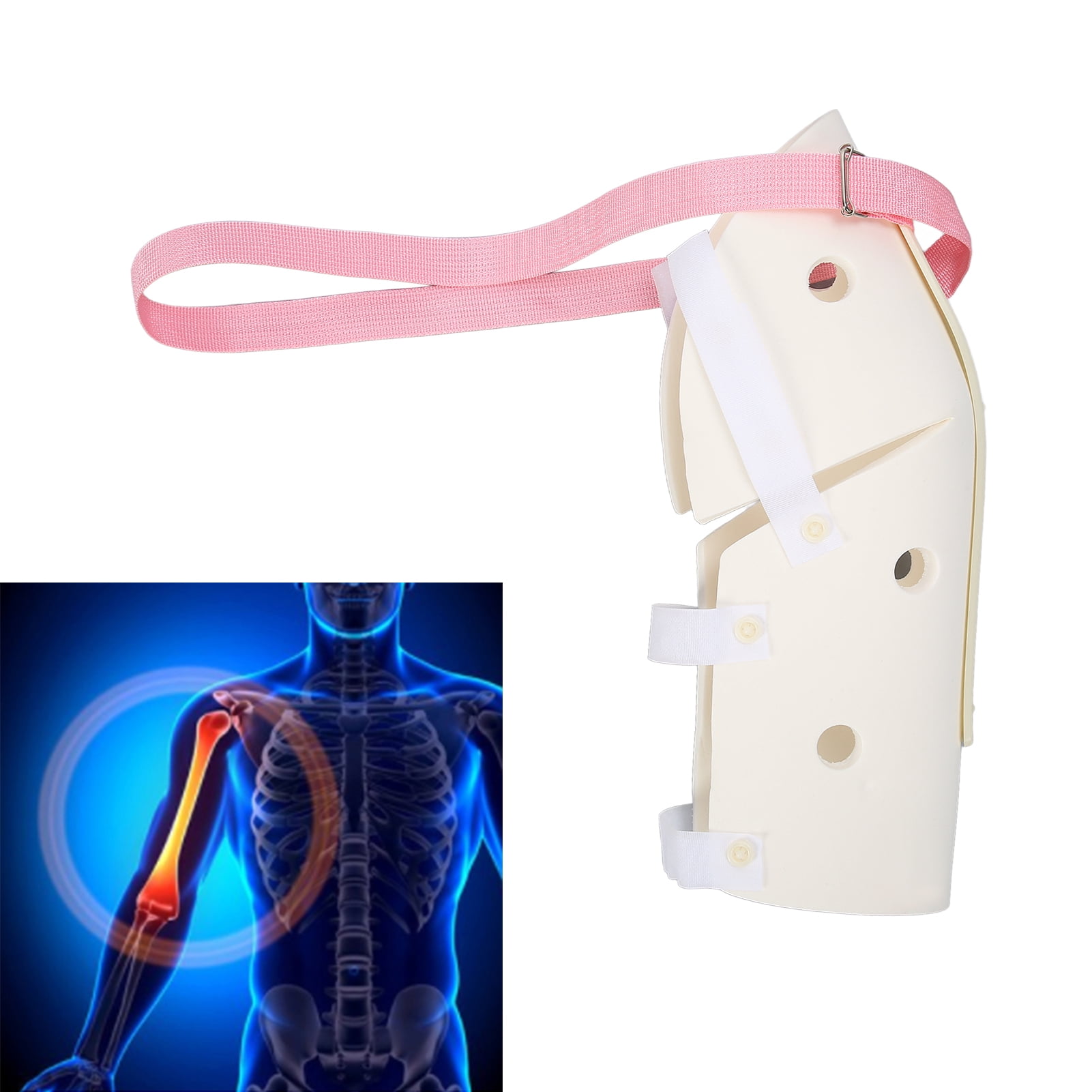 FAGINEY Humerus Splint, Anti Slip Hook And Loop Design Humerus Brace