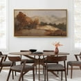 thumbnail image 4 of Large Framed Canvas Print The Abstract Modern Wall Art Decorative Ready to Hang Painting for Living room Bedroom - 60"x30" Natural Frame, 4 of 7