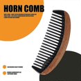 thumbnail image 4 of Hair Comb - Wide Tooth Wooden Detangling Comb for Curly Hair - No Static Sandalwood Buffalo Horn Com, 4 of 5