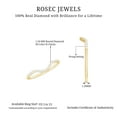 thumbnail image 5 of Rosec Jewels Natural Diamond Engagement Ring Enhancer - HI-SI Quality - Curved Ring for Women - With Jewelry Box, 14K Yellow Gold, US 9.50, 5 of 6