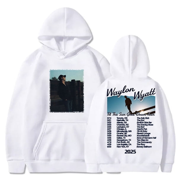 Waylon Wyatt Til The Sun Goes Down Tour 2025 Merch Sudaderas con capucha Cosplay Unisex Moda Sudaderas con capucha