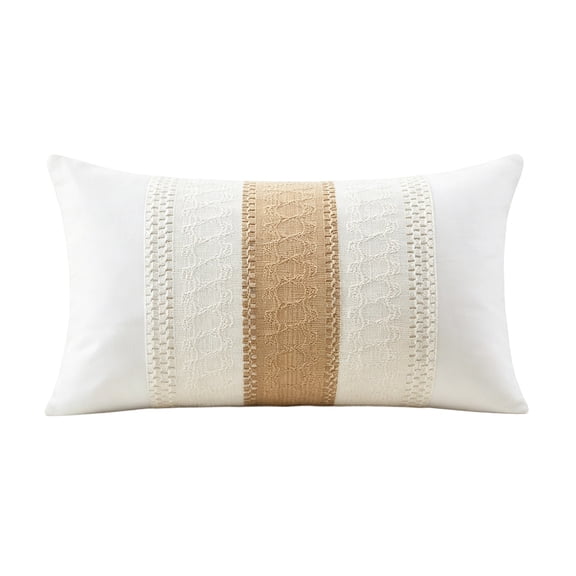Throw Pillow Case 20x12 in,Decorative Pillowcover for Bed Sofa Couch,Sofe,Hidden Zipper