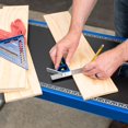thumbnail image 4 of WORKPRO Rafter Square and Combination Square Tool Set, 7 Inch Aluminum Alloy Die-Casting Carpenter Square and 12 Inch Zinc-Alloy S, 4 of 8