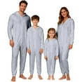 thumbnail image 4 of KANG Family Matching Hooded Zip Up clothes Sleepwear For Parents And Kids Festive Holiday Outfits Cozy Loungewear, 4 of 7