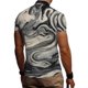 thumbnail image 4 of Men's Summer New Loose Print Short Sleeve Shirt Cardigan Beach Shirt 4XL, 4 of 5