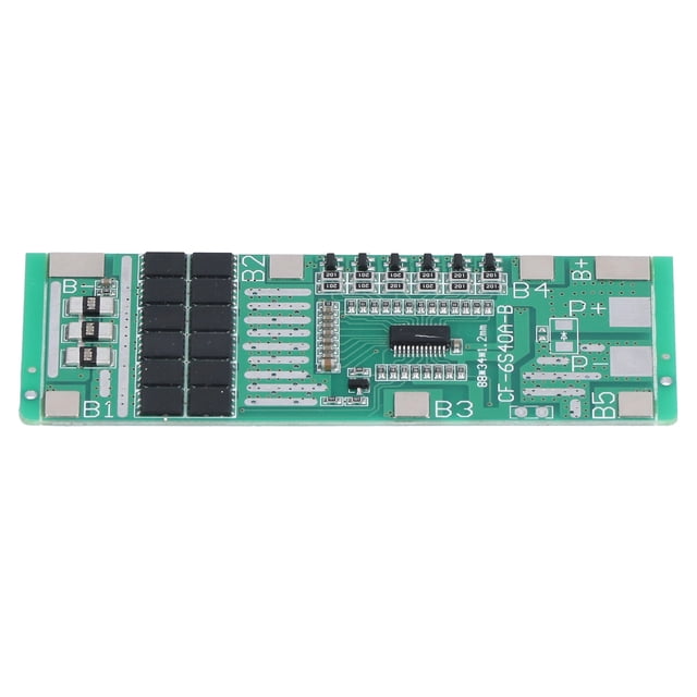 Placa de protección de batería de litio 6S 40A Placa de protección de celdas de batería BMS Iluminación solar con equilibrio
