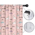 thumbnail image 4 of Blackout Kids Curtains,Ballerina Unicorn Princess Pattern Childrens Insulated Curtains Set Of 2,Bedroom Essentials,Toddler Room Decor 42"x84", 4 of 5