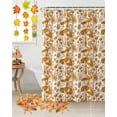 thumbnail image 5 of Mushroom Floral Shower Curtains for Bathroom, Thanksgiving Fall Waterproof Fabric Shower Curtain for Bathroom Bathtub Decoration, Machine Washable, 54x"78", 5 of 9