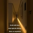 Dual Motion Activated Led Strip Light,Rechargeable 16.4Ft Light Strip