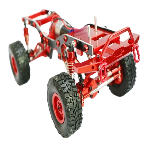 Marco de coche Bewildely fuerte de aleación de aluminio para 1/16 WPL C24 C14 accesorios de coche rojo