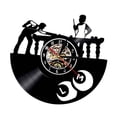 thumbnail image 2 of Reloj de Pared con Disco de Vinilo Reloj con Disco de Vinilo Arte con Números Arábigos Luz Nocturna de Vinilo, 2 of 9