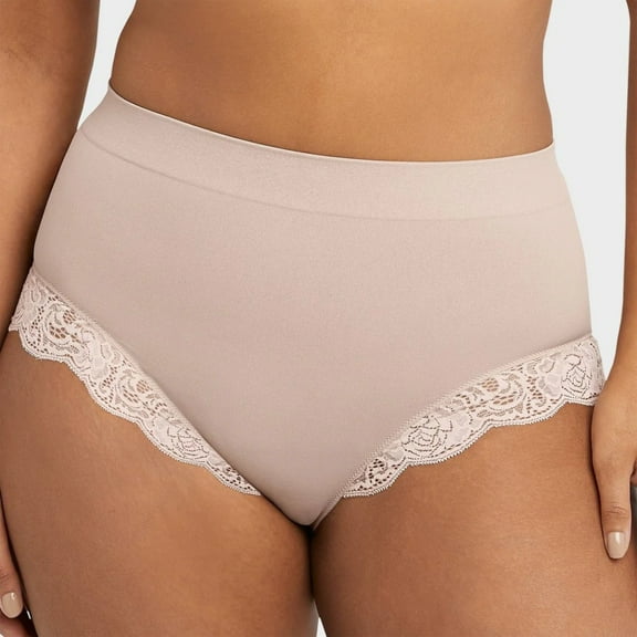 Maidenform Self Expressions Women's Good Fashion Briefs w Lace - Evening Blush S
