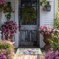 thumbnail image 2 of Spring Summer Door Mat, Flowers Welcome Spring Doormat,Spring Home Decor Non Slip Spring Rug Floor Mat 17"x30" Spring Decorations for Indoor Outdoor (Spring Floral 03, 17"x30"), 2 of 6