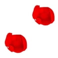 thumbnail image 2 of Eigraketly Cubierta de rueda de caña de pescar, cubiertas protectoras resistentes al desgaste, caja de carrete de silicona de Color sólido, Rojo Lado izquierdo 2Conjunto, 2 of 6