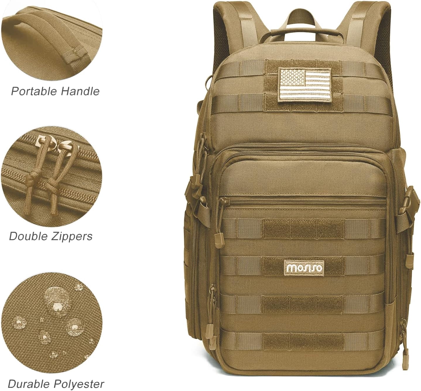 Mosiso Camera Backpack Professional DSLR/SLR/Mirrorless Camera Bag with Laptop Compartment for Canon/Nikon/Sony