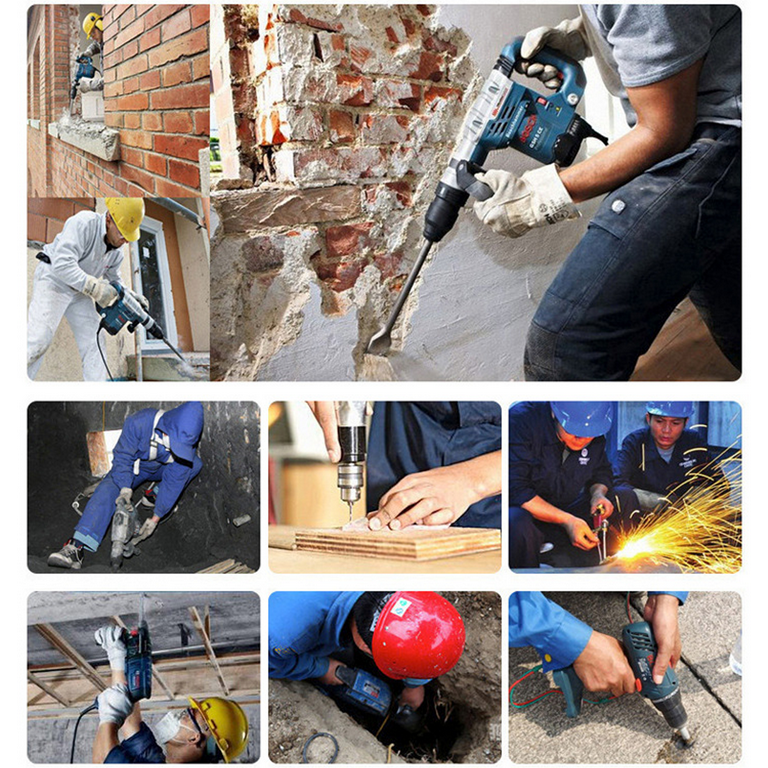 Heavy Duty Rotary Hammer Chisel Bit Set, Wide Application