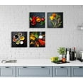 thumbnail image 3 of Kitchen Wall Decor Colorful Spices Seasoning Spoon Canvas Wall Art Vintage Painting Picture for Modern Home Dining Room Contemporary Artwork Decoration Stretched and Framed Ready to Hang 12"X12"X4, 3 of 6