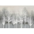 thumbnail image 2 of Bennett, Kate 32x23 White Modern Wood Framed Museum Art Print Titled - Trees on Gray, 2 of 4