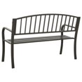 thumbnail image 3 of vidaXL Garden Bench 125 cm Steel Grey, 3 of 4