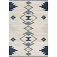 thumbnail image 2 of 5â€™ x 8â€™ Navy and Ivory Tribal Pattern Area Rug, 2 of 5