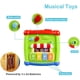 thumbnail image 5 of Cubo de actividades para bebés de 1 a 2 años, centro de actividades multifuncional 6 en 1, juguetes musicales educativos preescolares para niños y niñas, regalo de Navidad., 5 of 5