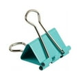 thumbnail image 4 of JAM Paper Colorful Binder Clips, Medium, 1 1/4 inch (32 mm), Teal Blue, 15/Pack, 4 of 5