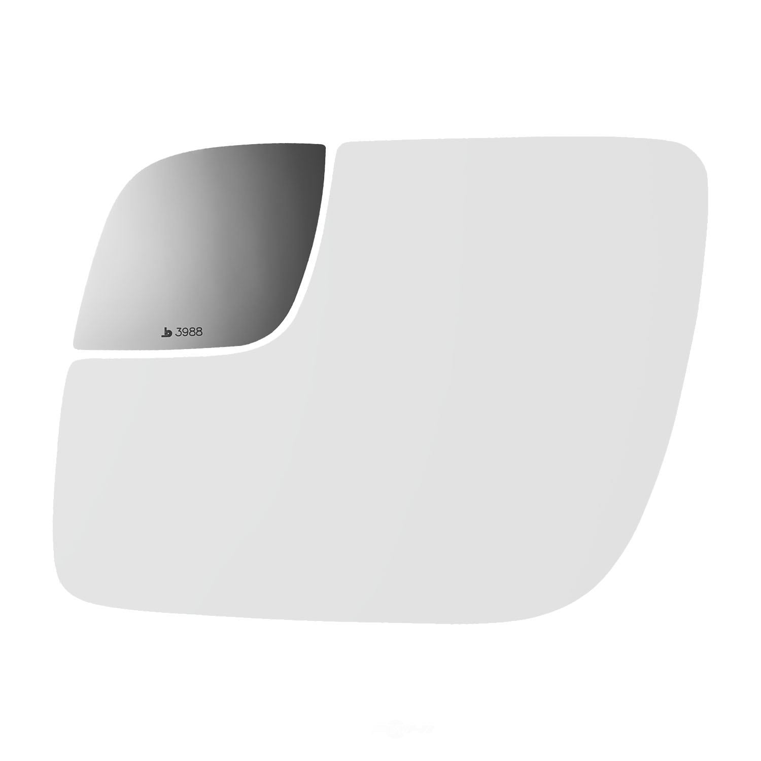 Burco Side View Mirror Replacement Glass - Clear Glass - 3988