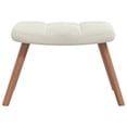 thumbnail image 3 of vidaXL Rocking Chair with a Stool Cream White Velvet, 3 of 5