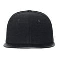 thumbnail image 4 of Melton Vinyl Snapback, Charcoal / Black, 4 of 5
