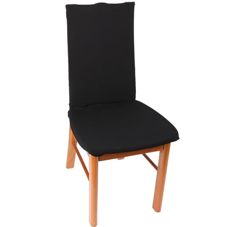Restaurant Decor - Home Restaurant Spandex Stretchy Reusable Washable Chair Decor Cover Black