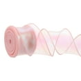 thumbnail image 1 of Cinta de Organza Iridiscente Uxcell Cintas de Chiffon con Alambre Brillante Cintas de Cola de Pez para Envolver Regalos Champagne, 1 of 6