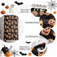 thumbnail image 6 of Shower Curtains for Bathroom-36"x72",Halloween Pumpkin Ghost on Black Waterproof Bath Curtain Grommet Shower Curtain Set with Hooks, 6 of 9