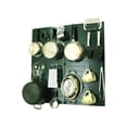 thumbnail image 2 of Wall Control Kitchen Pegboard 32 In. X 32 In. Steel Peg Board Pantry Organizer Kitchen Pot Rack Metallic Pegboard And White Peg Hooks 31 Kth 210 Gvw 2 of 14