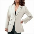 thumbnail image 2 of Casual Blazers for Women 2025 Long Sleeve Notch Lapel Collar Slim Fit Business Casual Work Office Jacket, 2 of 7