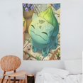 thumbnail image 6 of Bulbasaur Tapestry Bedroom Indie Vertical Tapestry Wall Hanging for Living Room Dorm 4 Sizes to Meet A Variety of Bedroom Decorating Needs Home New Favorites 40"x60", 6 of 7