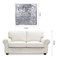 thumbnail image 6 of Empire Art Direct 'Silver Enigma' Polished Steel Silver Leaf 3D Abstract Metal Wall Art, 6 of 10