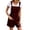 Wine, variant on Women's Cotton Linen Jumpsuit, Double Pocket Strapless Romper, Casual Loose Fit Short Jumpsuit for Summer, Beach Vacation, Daily Wear and Streetwear Outfit-Green