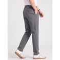 thumbnail image 2 of MEILIHUA Men's Regular Fit Casual Work Pants, Stretch Dress Pants with Flex Waist, Flat Front Golf Trousers for Spring Summer, 2 of 9