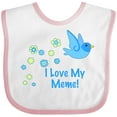 thumbnail image 3 of Inktastic I Love My Meme Boys Baby Bib, 3 of 4