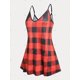 thumbnail image 2 of Top Cami de Talla Extra a Cuadros Rosegal  Camisetas sin mangas de talla grande, 2 of 5